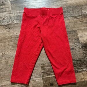Boden Vibrant Red Kids Capri Leggings 7/8
